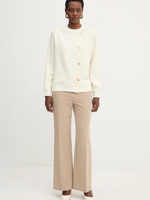 Karl Lagerfeld bluza KARL DAILY damska kolor beżowy gładka B1W20015