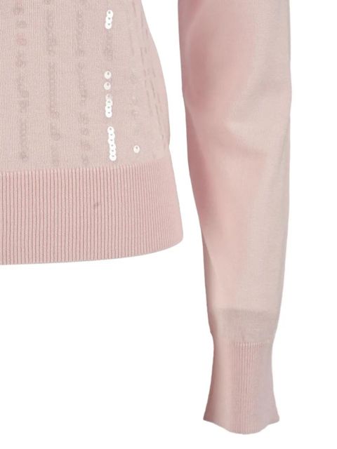 Max Mara sequin-embellished top - Pink