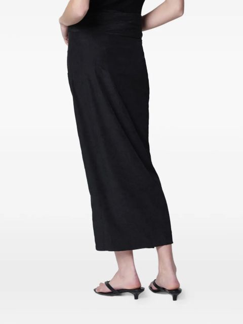Róhe twisted midi skirt - Black