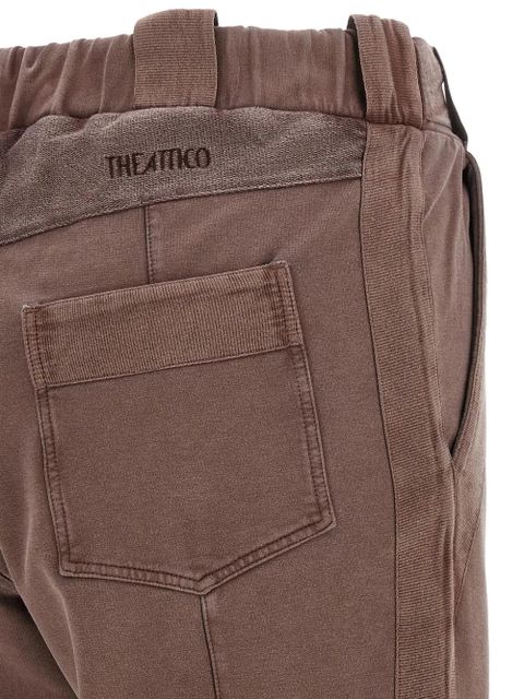 The Attico panelled split trousers - Brown