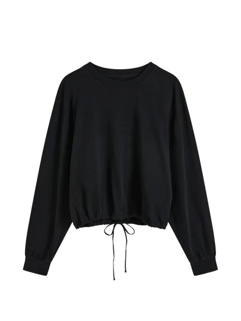 St. Agni drawstring-hem long-sleeve sweatshirt - Black - zdjęcie produktu nr 1