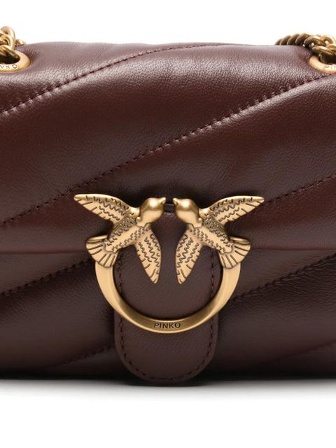 PINKO baby Love quilted chain shoulder bag - Brown