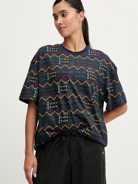 Columbia t-shirt bawełniany damski kolor granatowy 2135251 - zdjęcie produktu nr 1