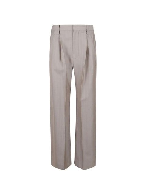 Victoria Beckham stripe-patern tailored trousers - Neutrals - zdjęcie produktu nr 1