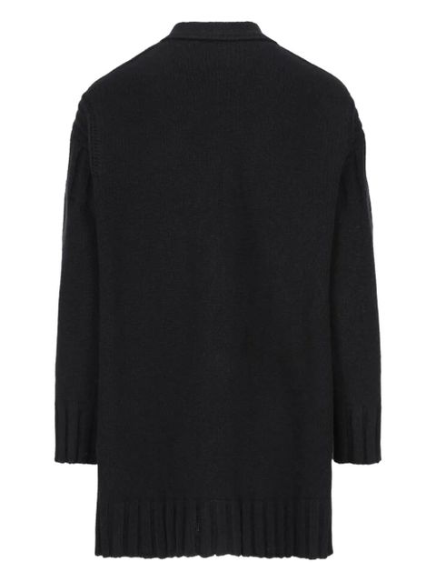 Jil Sander wool V-neck cardigan - Black - zdjęcie produktu nr 2