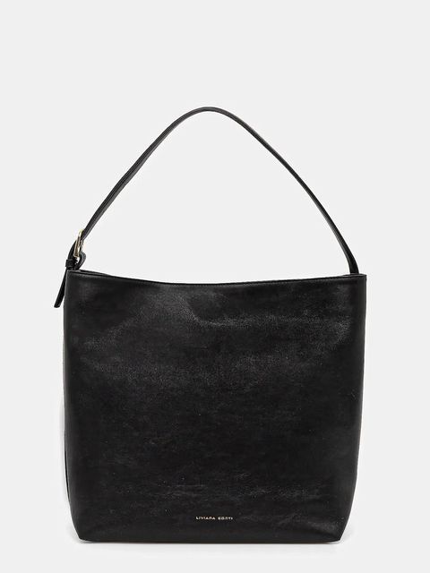 Liviana Conti torebka skórzana kolor czarny A5WA64 - zdjęcie produktu nr 1