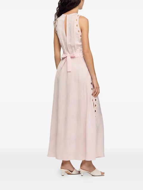 SANDRO cut-out-detail maxi dress - Pink
