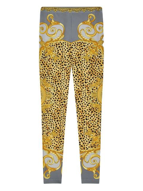 Versace baroque-print leggings - Yellow - zdjęcie produktu nr 1