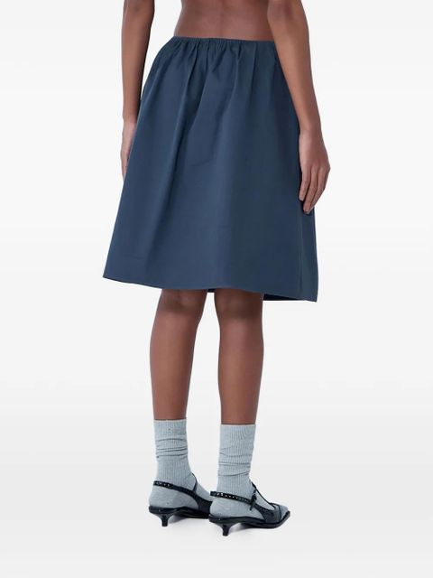 Miu Miu a-line midi elasticated skirt - Grey