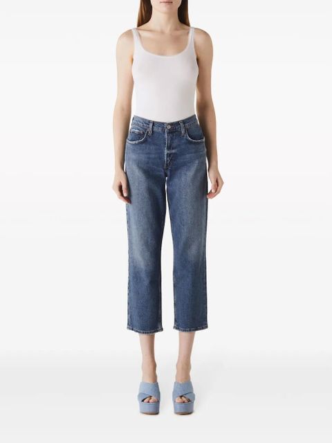 AGOLDE Kye cropped straight-leg stretch jeans - Blue - zdjęcie produktu nr 2