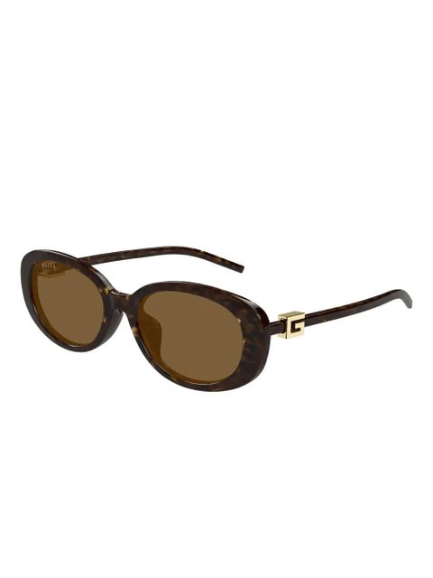 Gucci Eyewear oval-frame sunglasses - Brown - zdjęcie produktu nr 2