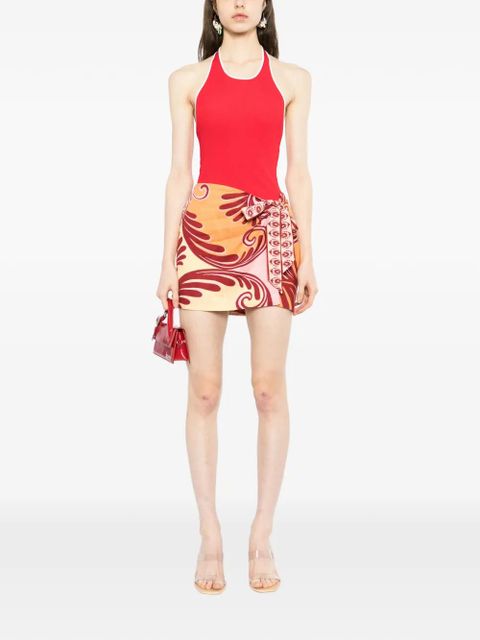 FARM Rio arabesque tie skirt - Red - zdjęcie produktu nr 2