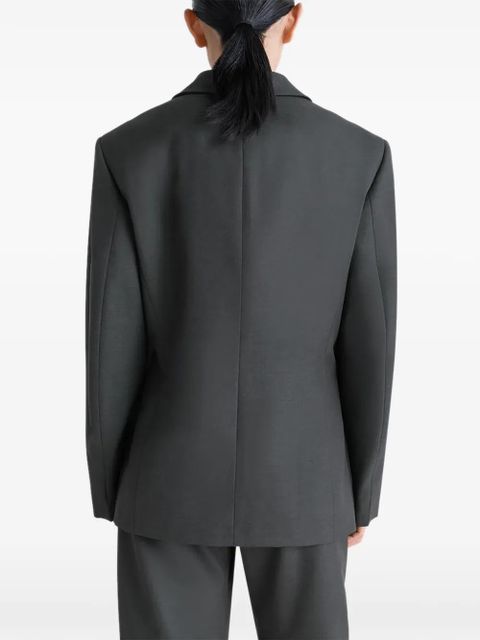 LEMAIRE double-breasted patch-pocket blazer - Grey