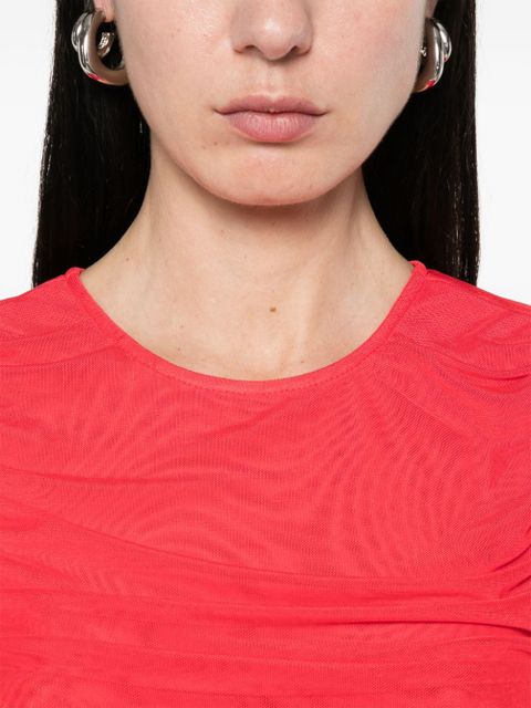 ROTATE BIRGER CHRISTENSEN mesh midi dress - Red