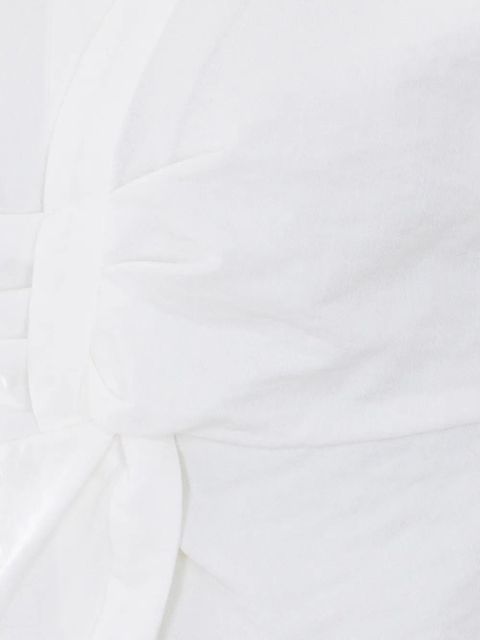 Eleh asymmetric draped top - White