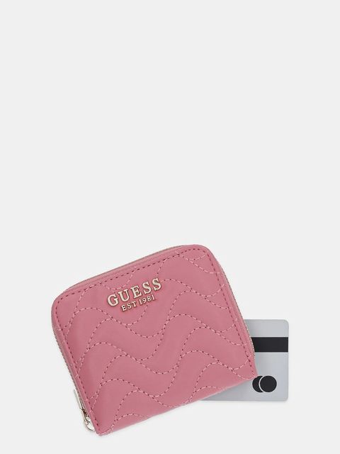 Guess portfel MELISANDRA damski kolor różowy SWQG96 53137