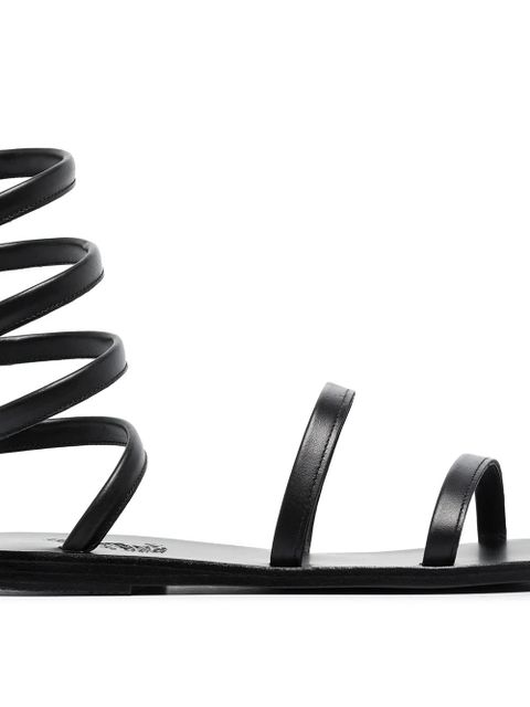 Ancient Greek Sandals Ofis ankle-wrap sandals - Black