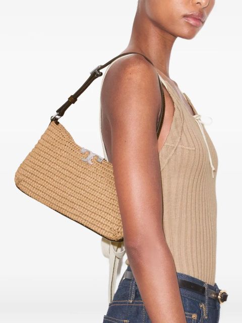 Tory Burch Eleanor raffia slim shoulder bag - Neutrals - zdjęcie produktu nr 2
