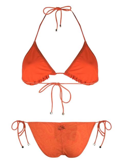 ETRO Pegaso-plaque paisley-print bikini set - Orange - zdjęcie produktu nr 2