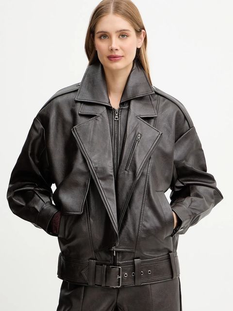 Bardot ramoneska kolor brązowy 59633JB3 - zdjęcie produktu nr 1