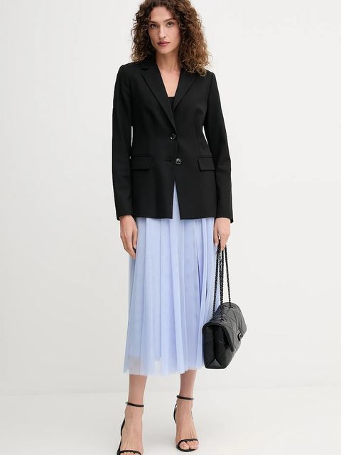 Joop! spódnica kolor niebieski midi rozkloszowana 30046657