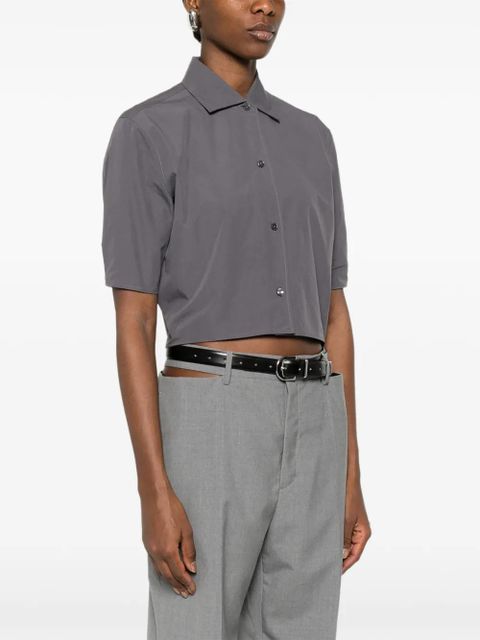 Jil Sander cropped shirt - Grey