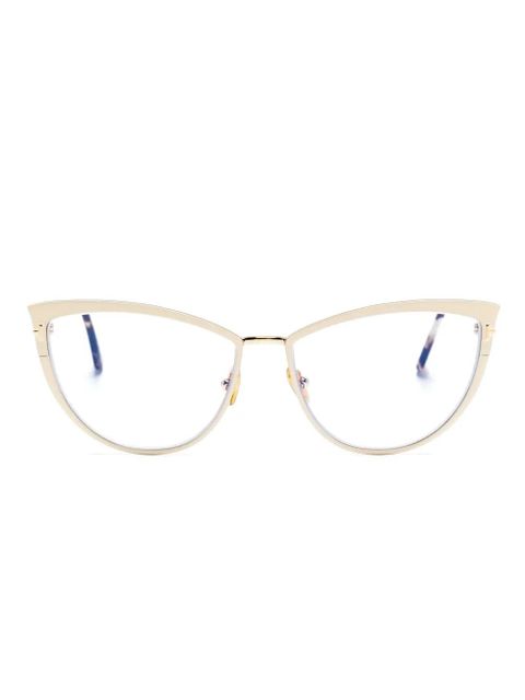 TOM FORD Eyewear cat-eye frame glasses - Neutrals - zdjęcie produktu nr 1
