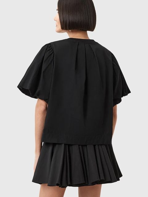 AllSaints t-shirt bawełniany JESS damskie kolor czarny W031JD