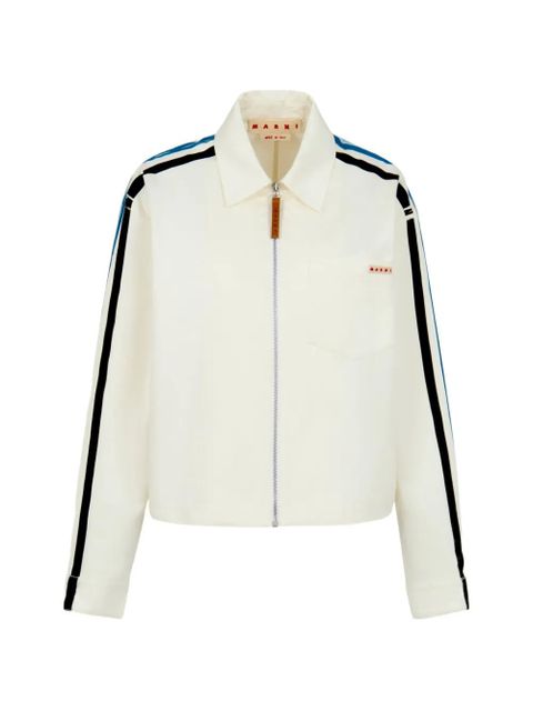 Marni striped zip shirt - White - zdjęcie produktu nr 1