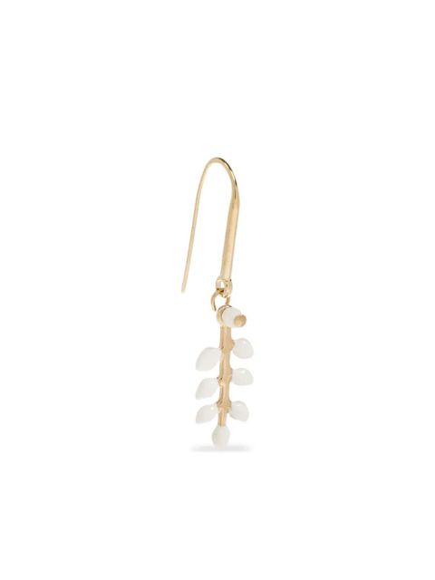 ISABEL MARANT leaf drop earrings - Gold