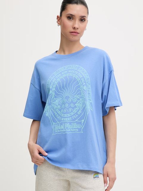 Rip Curl t-shirt damski bawełniany HOTEL MALIBU - zdjęcie produktu nr 1