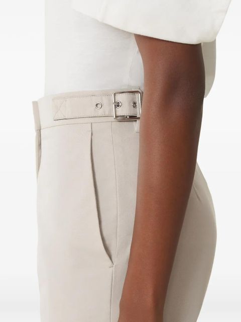 Lanvin belted turn-up trousers - Neutrals