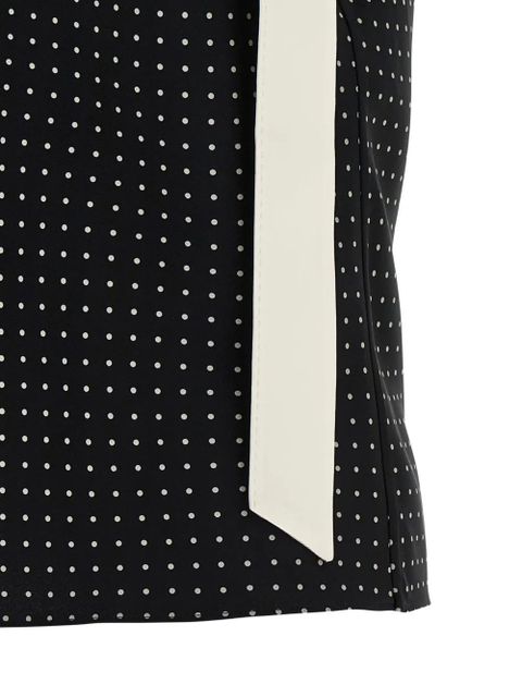 TOM FORD polka dot tuxedo band top - Black