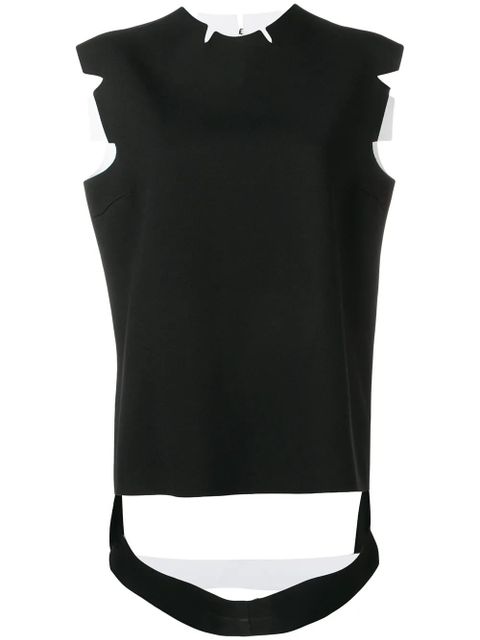 Maison Margiela structured tank top - Black - zdjęcie produktu nr 1
