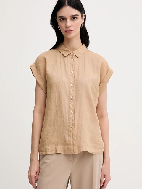 United Colors of Benetton koszula lniana - zdjęcie produktu nr 2