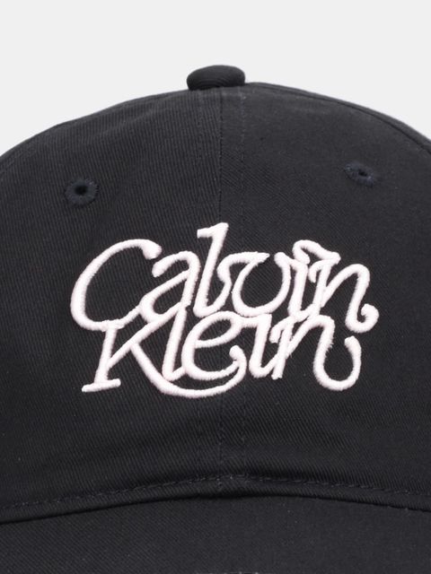 Calvin Klein czapka z daszkiem bawełniana kolor czarny LV04F5032G - zdjęcie produktu nr 2