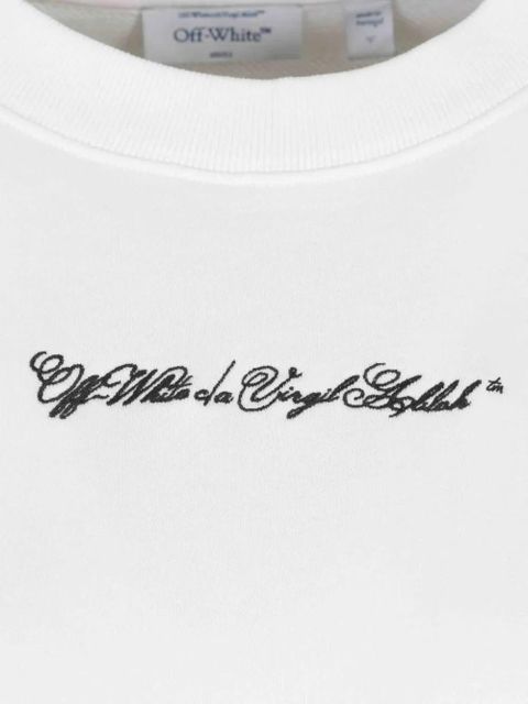 Off-White cotton graphic sweatshirt