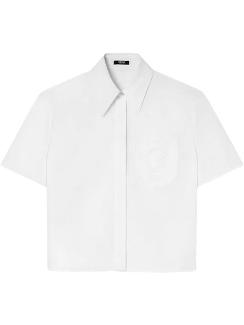 Versace Cameo logo-embroidered shirt - White - zdjęcie produktu nr 1