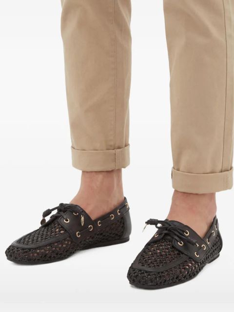 Ancient Greek Sandals woven derby shoes - Black