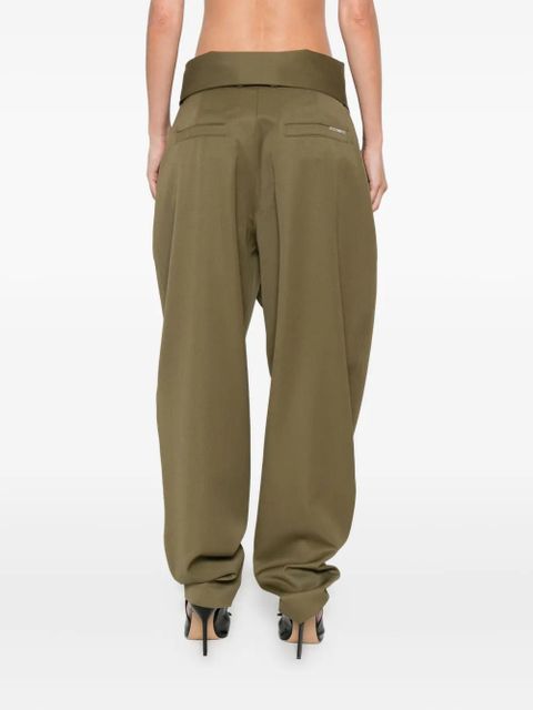 The Attico tapered trousers - Green
