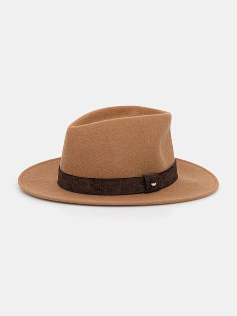 Weekend Max Mara kapelusz wełniany CIAD kolor brązowy 2525576055600 - zdjęcie produktu nr 1