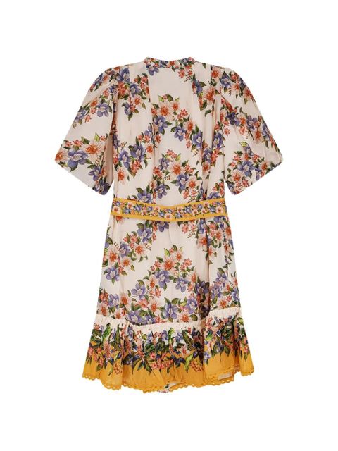 FARM Rio belted floral-print dress - Brown - zdjęcie produktu nr 2