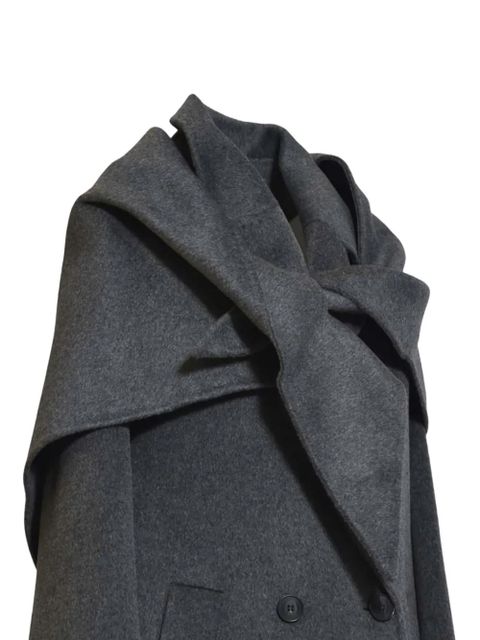 SOLOTRE double-breasted shawl-collar coat - Grey