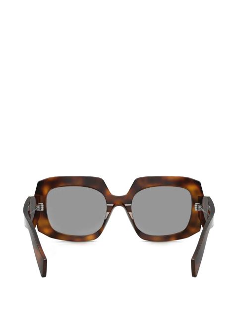 Prada Eyewear chiselled sunglasses - Brown