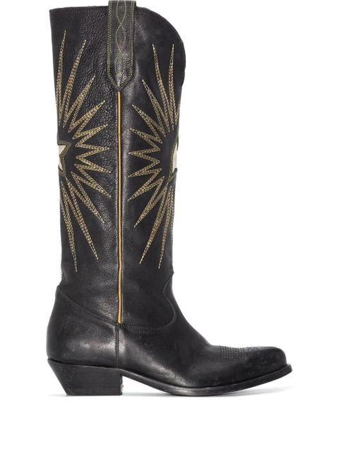 Golden Goose Wish Star mid-calf boots - Black - zdjęcie produktu nr 1