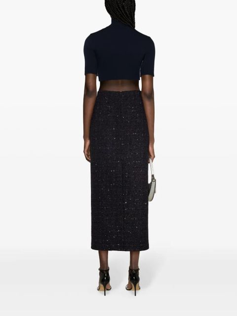 Valentino Garavani VLogo virgin wool top - Blue