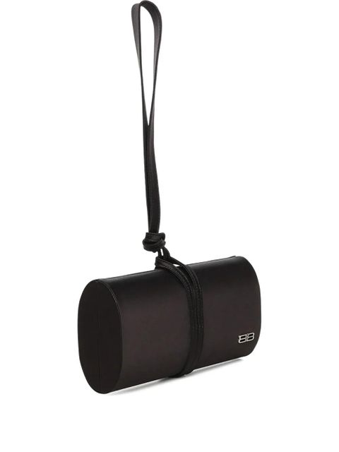 Balenciaga BB satin clutch bag - Black - zdjęcie produktu nr 1