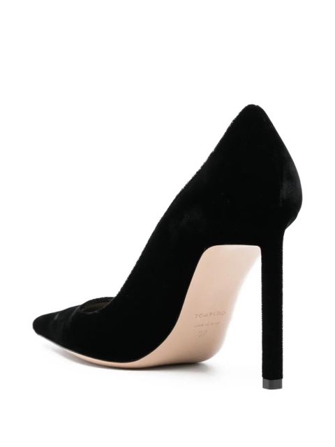 TOM FORD 85mm suede pumps - Black - zdjęcie produktu nr 2