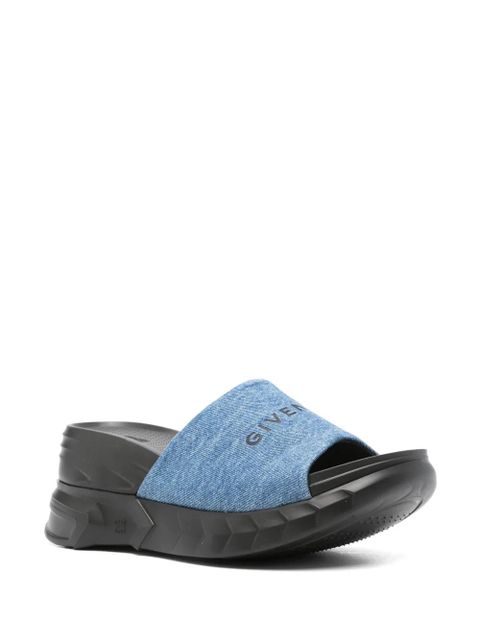 Givenchy Marshmallow denim platform sandals - Blue - zdjęcie produktu nr 2