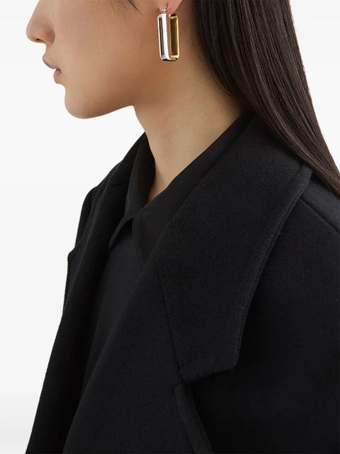 Jil Sander two-tone earrings - Silver